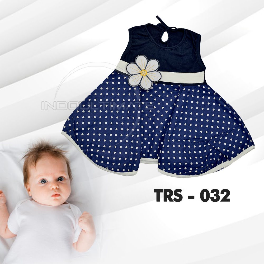 Terusan Baju Bayi Lengan Kutung Baju Bayi Perempuan PLANET KIDZ TRS-032 Baju Bayi Dress Bayi Perempuan Baju Anak Celana Anak Baju Terusan Anak Pakaian Anak Pakaian Bayi