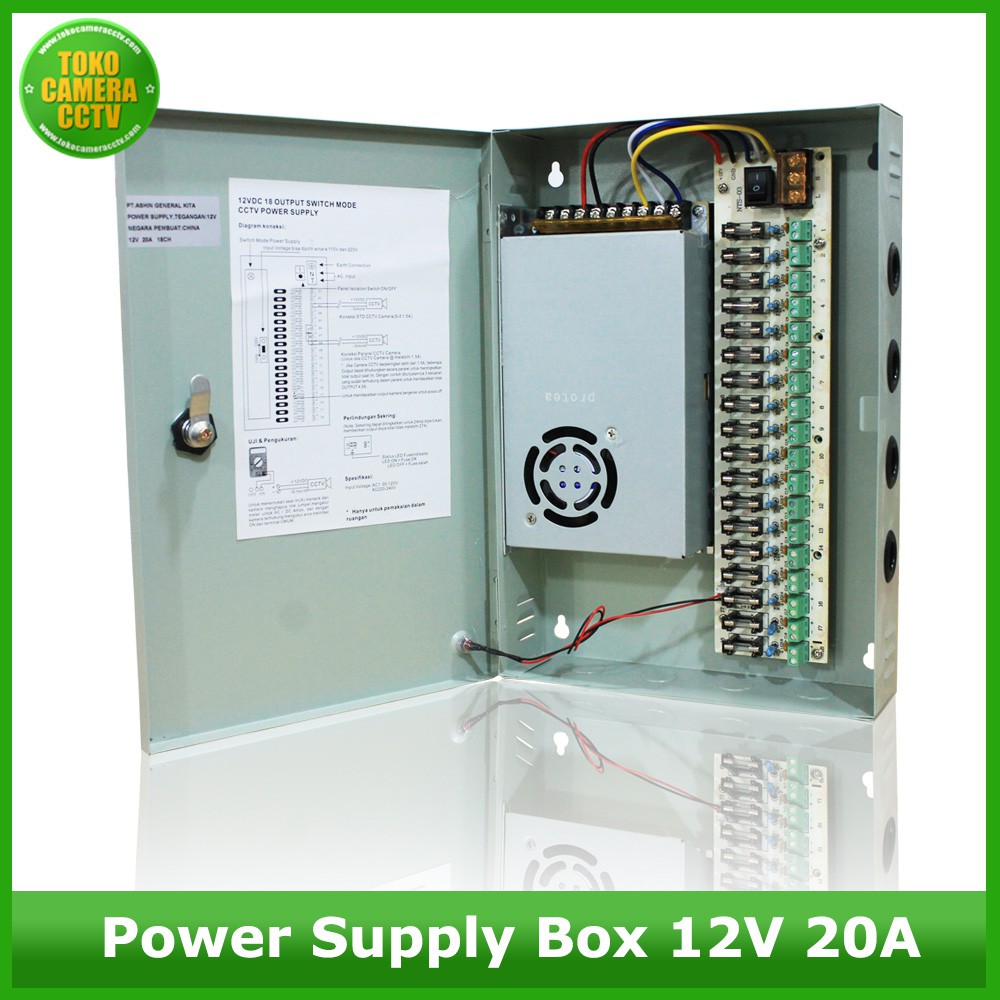 Upgrade Power Supply 20A Jaring jadi 20A BOX