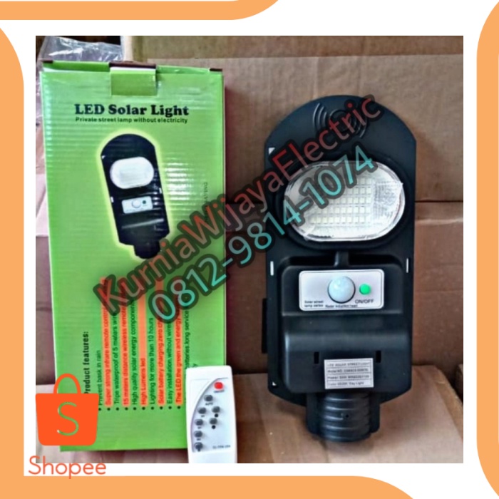 Lampu Jalan LED SOLAR CELL 50WATT PJU Tenaga Matahari 50 Watt  Remot