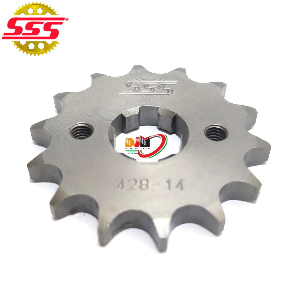 SSS Gear Depan 428 KCT Honda Megapro Verza Sonic Cb 150R Cbr 150R