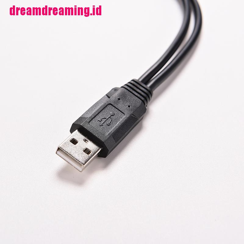 Ddid Kabel Power Adapter Splitter Y Usb 2.0 A Male Ke 2 Dual Usb Female
