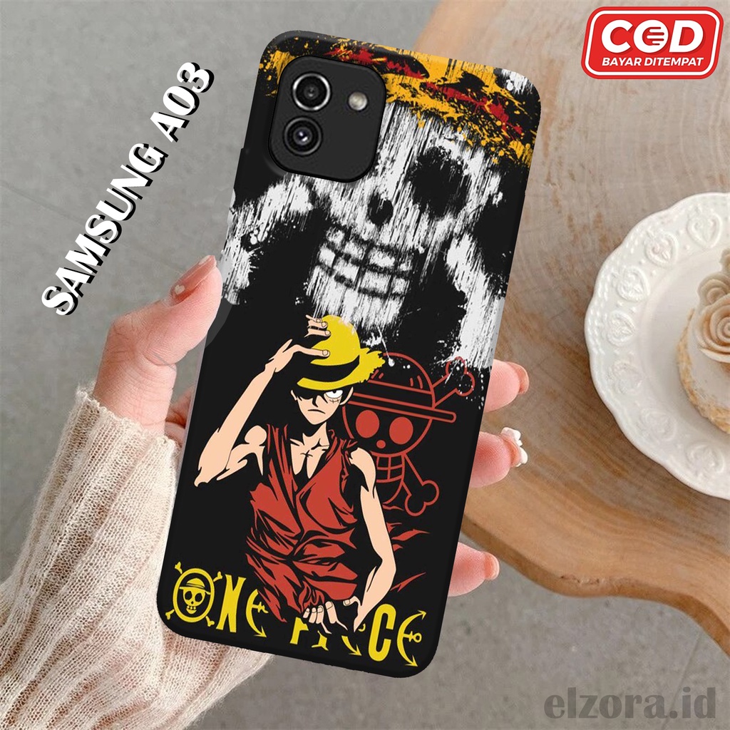 Case Samsung A03 Fashion Case One Piece Series Hardcase Softcase Kesing Hp Premium Case Cover Silico