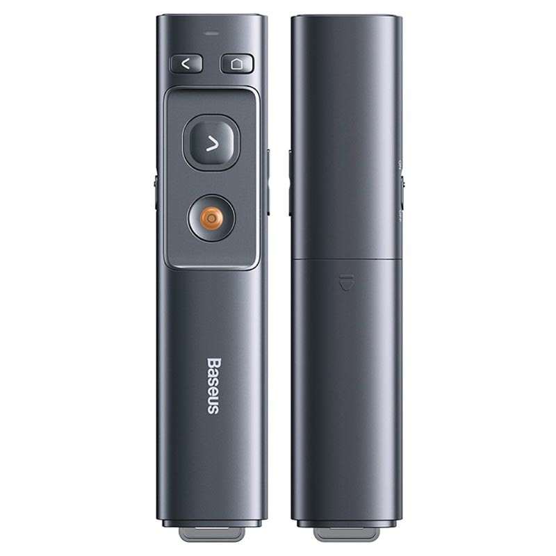 PROMO Baseus Orange Dot Wireless Laser Presenter Red Pointer USB Type C 2.4GHz - Gray - BALP01GY