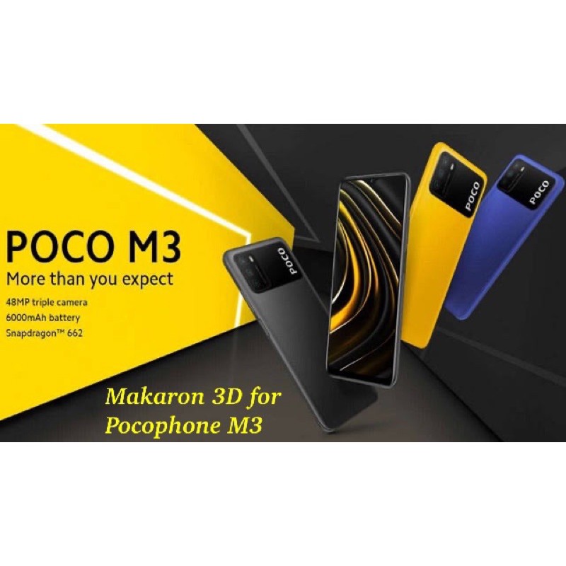 PROMO MAKARON CASE 3D POCOPHONE M3 SUPER SOFT QUALITY PREMIUM SOFT CASE