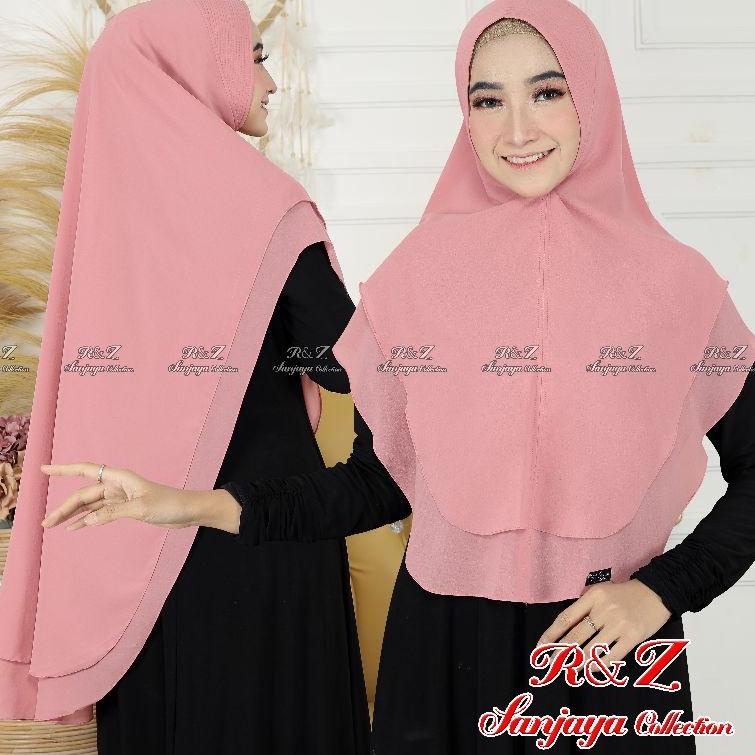 ㅆ KHIMAR CERUTY 2 LAYER SABRINA JUMBO/HIJAB KHIMAR OVAL STANDAR/KERUDUNG KHIMAR INSTAN 2 LAYER SYARI