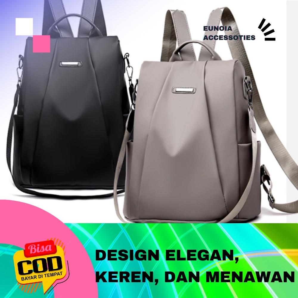 Tas Ransel Backpack Gendong Punggung Anak Dewasa Remaja  Wanita Cewek Cewe  Perempuan Fashion Korea 