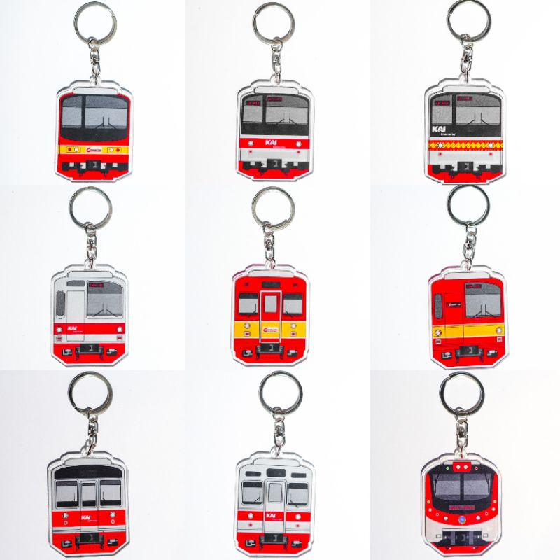 (GANCI) GANTUNGAN KUNCI AKRILIK KRL COMMUTER LINE
