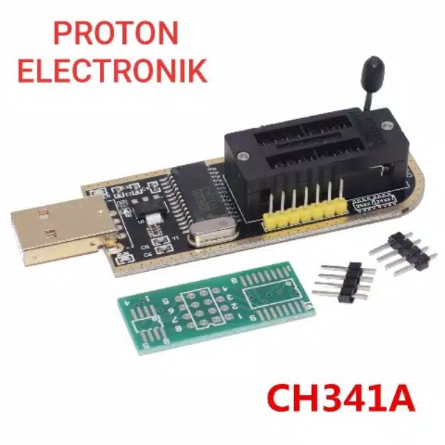 Alat Flash bios IC CH341 CH341A USB Programmer memory eprom TV Laptop