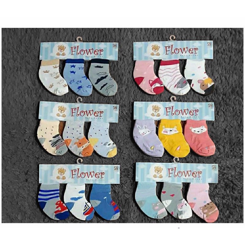 kaos kaki anak lucu usia bayi 0-6 bulan, anak ana 1-8 tahun motif random