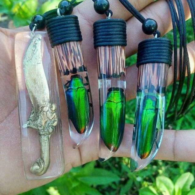 seni resin art bahan serangga samberlilin aslii dan kuningan minat ayuk diorder yaa