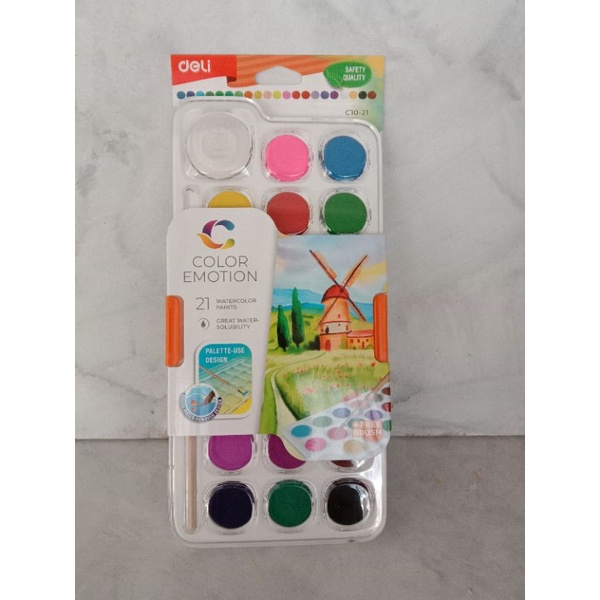 

water color 21 warna Deli