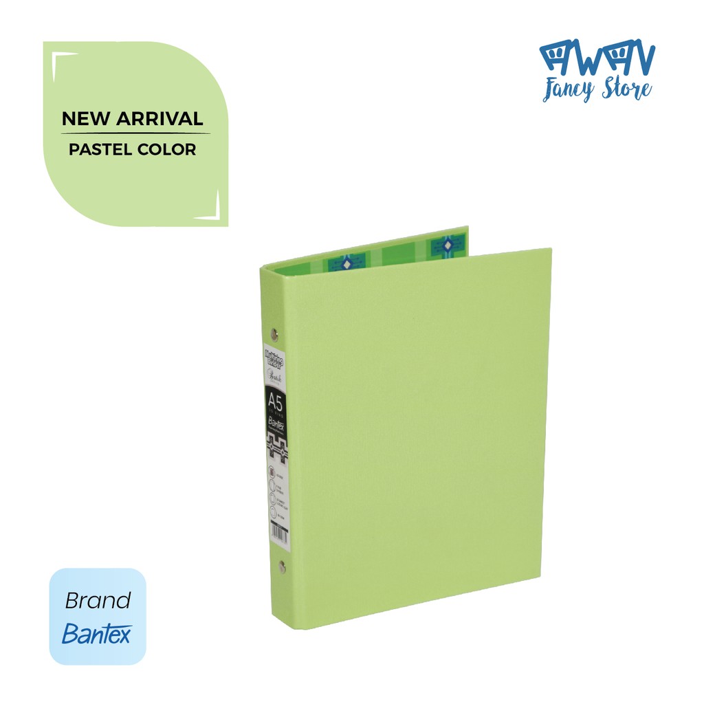 

Bantex PP Multiring Binder A5 Pistachio 20 Ring 25 mm #1334 72