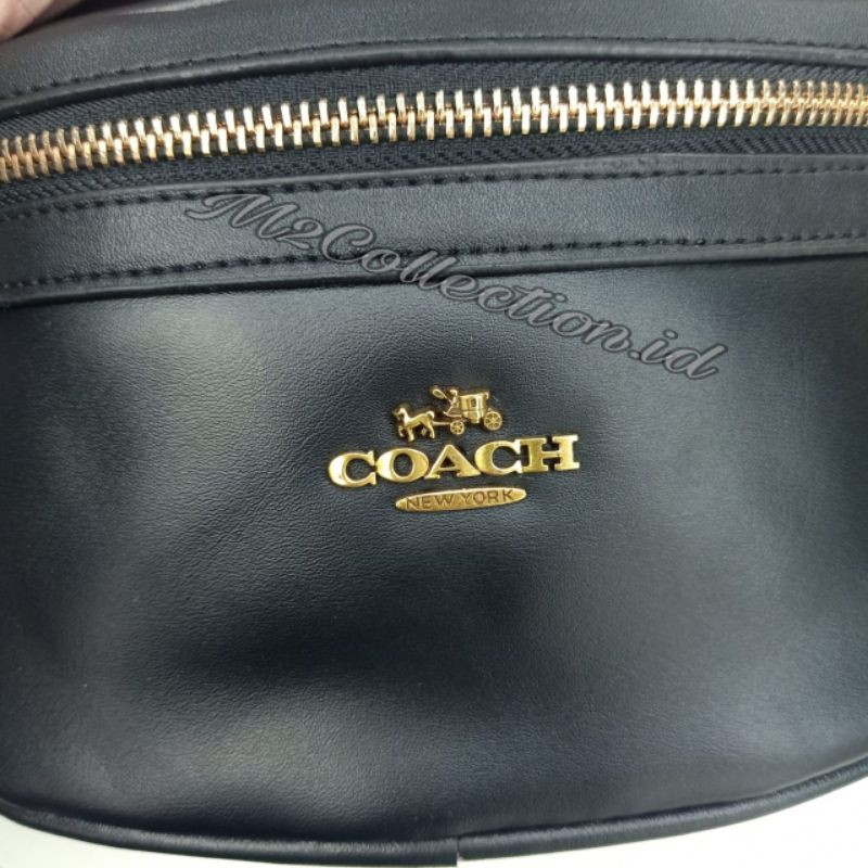 Waistbag Coach Mini Full Black Belt Bag Import