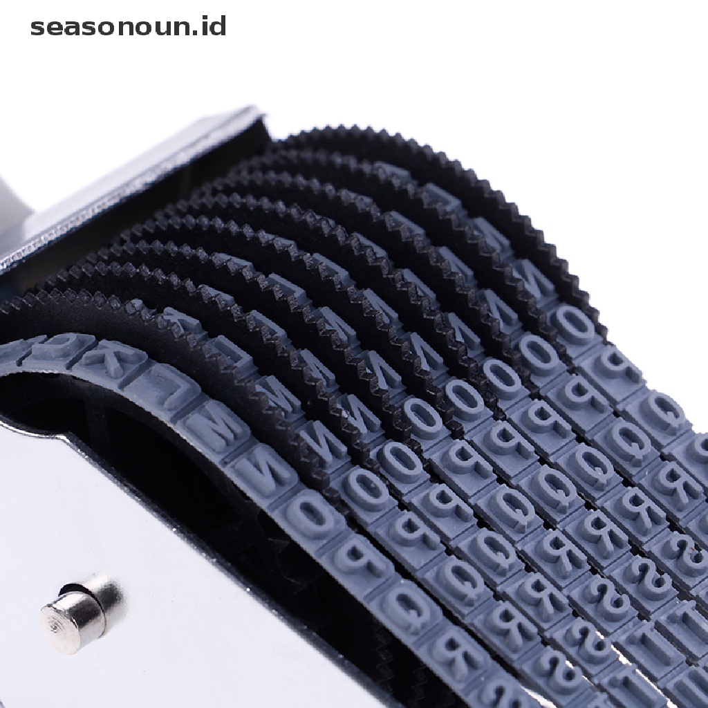 【seasonoun】 8 digit english alphabet letter number symbol rolling rubber stamp decoration .