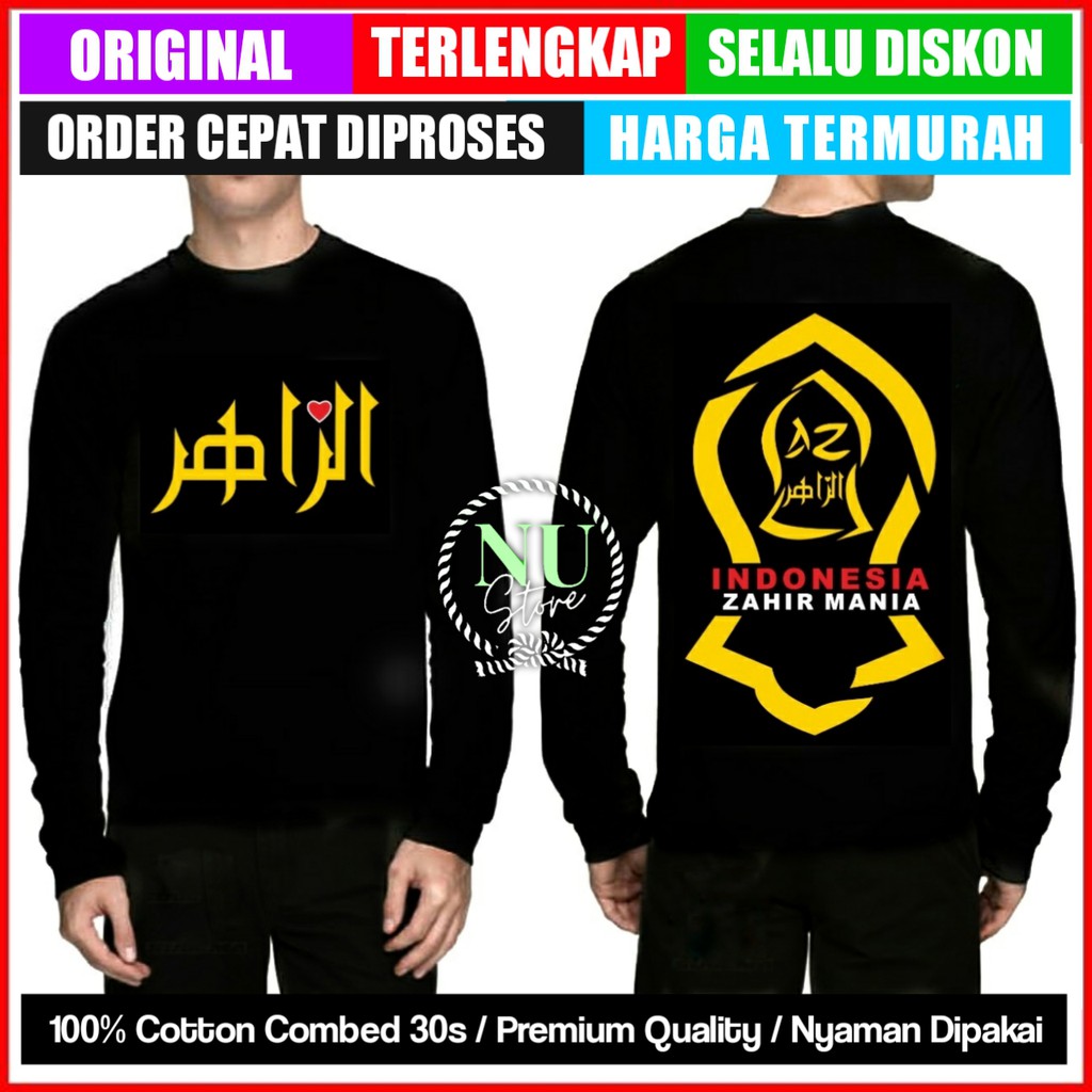 [GRATIS ONGKIR] Kaos Az Zahir / Kaos Az Zahir Lengan Panjang / Baju Az Zahir / Kaos Azzahir Zahir Ma