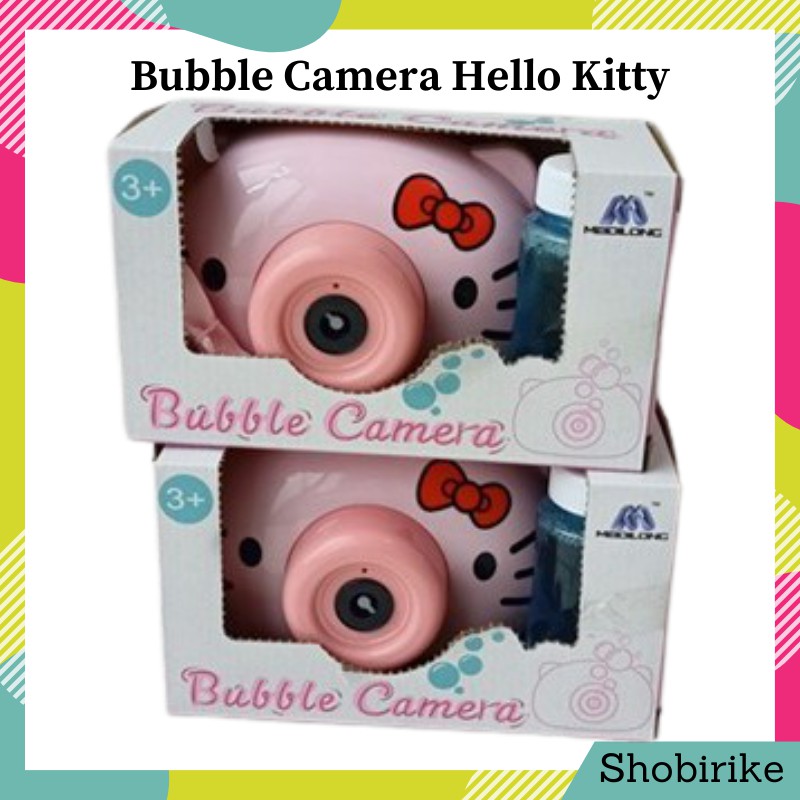 Mainan Anak Bubble Camera Hello Kitty 628-7A - Kamera Bubble Busa Sabun