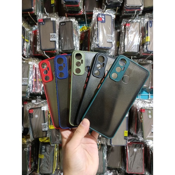 (HM)-INFINIX HOT 11 Bumper Aero my choice fuze case