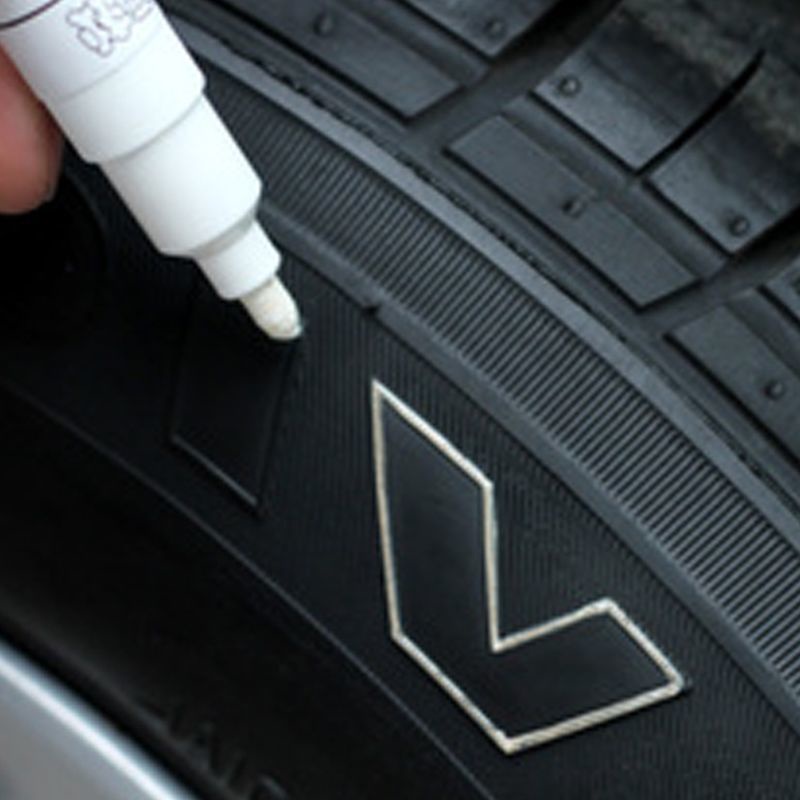 Pulpen Spidol Tinta Ban Mobil waterproof Grafiti Ban Mobil Menggambarkan letter pen tire decoration paint pen Tidak Luntur