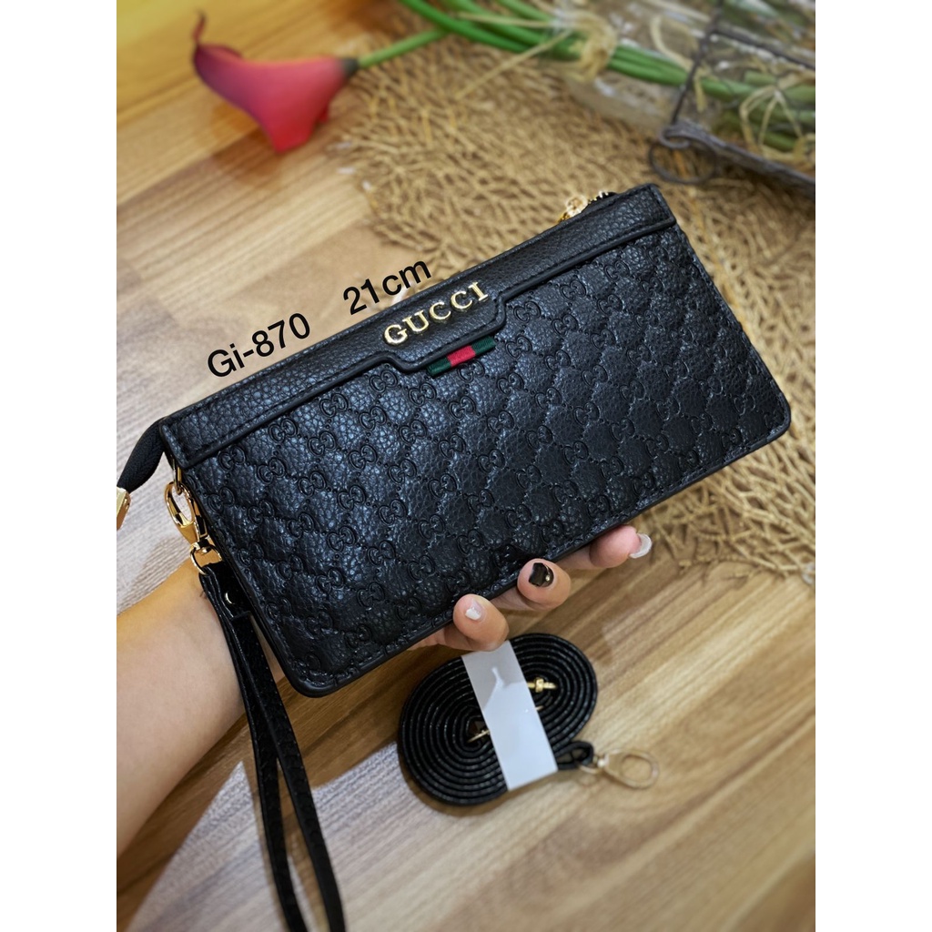 Dompet pouch 3ruang / dompet slempang import / clutch dan handbag slempang