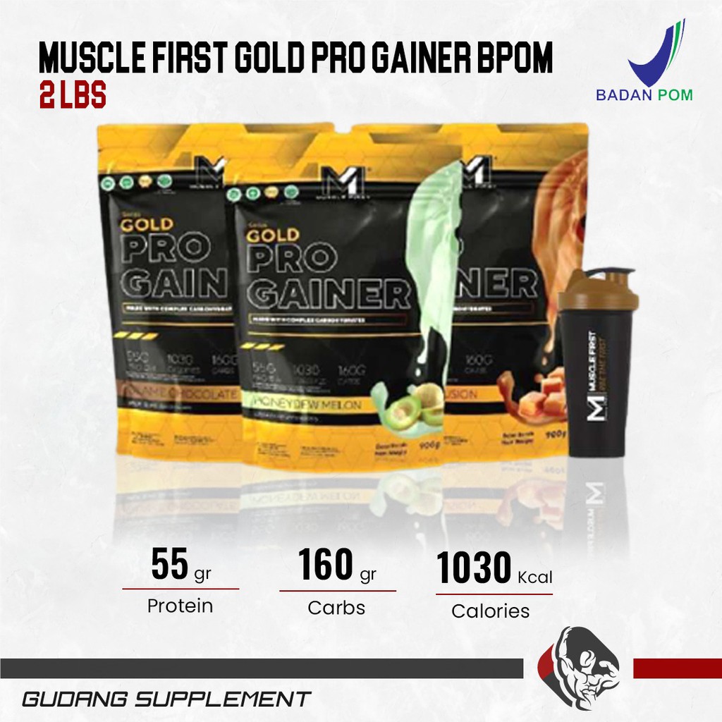 M1 Musclefirst Gold Pro Gainer 2 Lbs Weight Mass Gainer BPOM