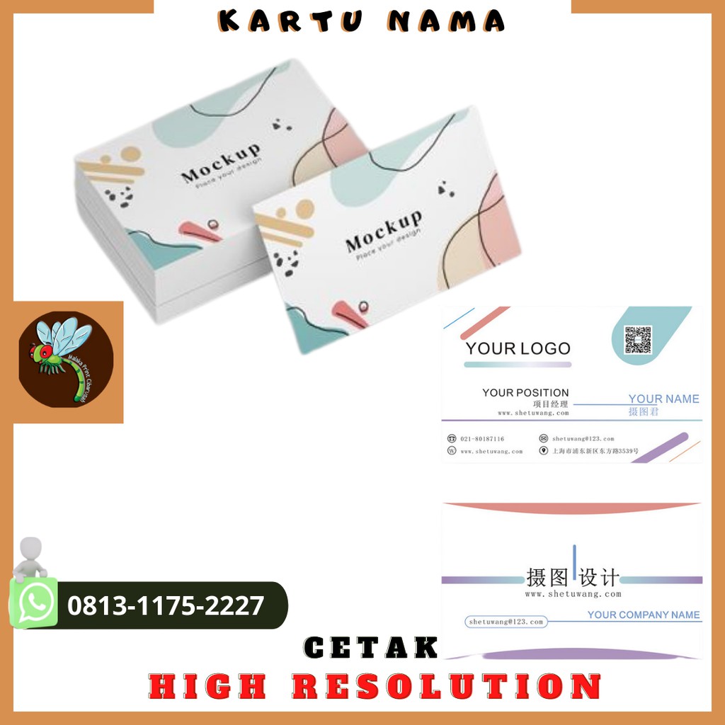 

CETAK KARTU NAMA LAMINASI 1/ 2 SISI [FREE DESIGN+DAPAT 100 Pcs]