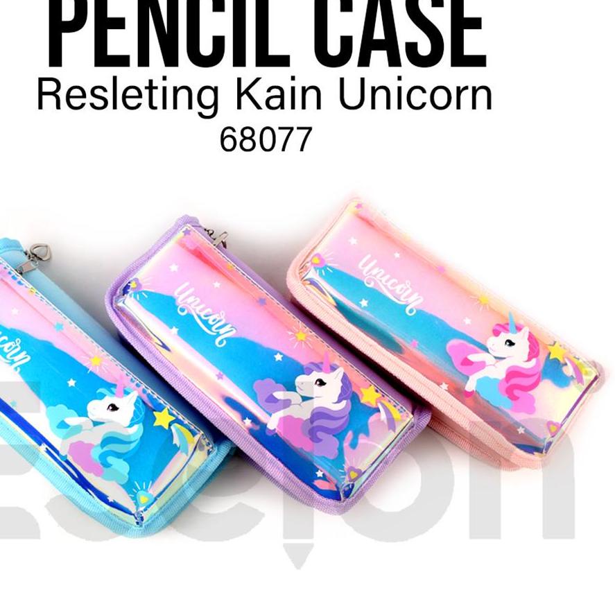 

Promo - Kotak Pensil Resleting Kain UNICORN 6807 / Tempat Pensil fancy