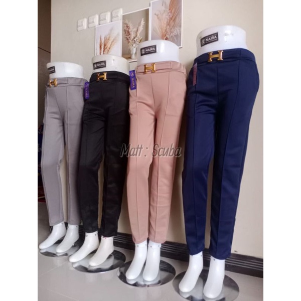 Scuba Pants Belt H/ celana scuba wanita sabuk H/scuba jumbo