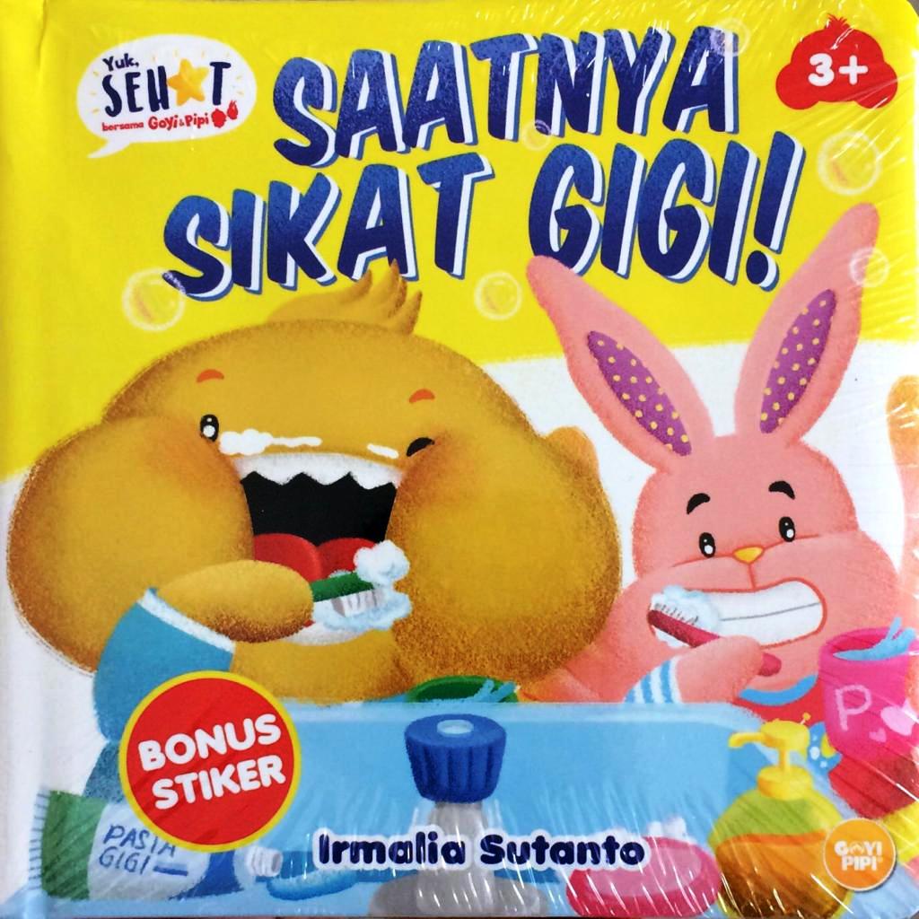 Buku Anak Seri Goyi Pipi Saatnya Sikat Gigi Boardbook Anak