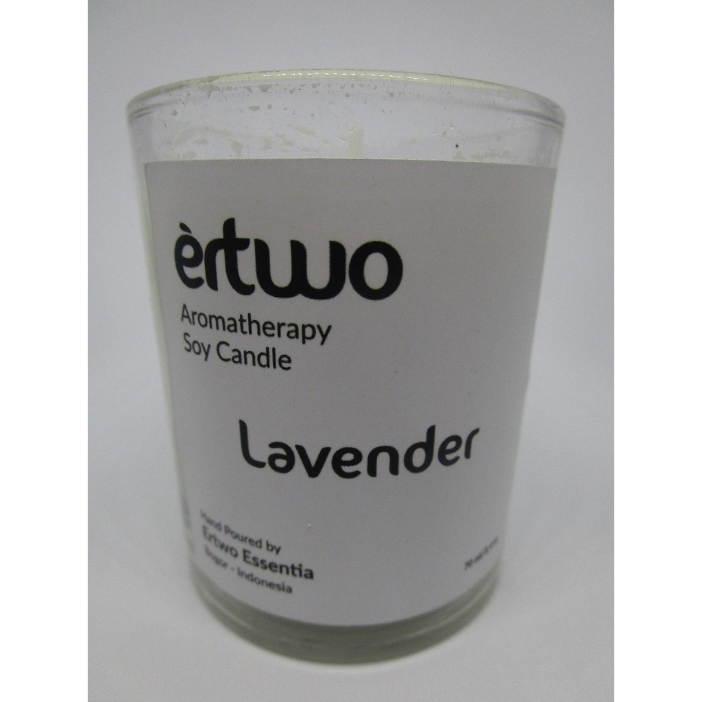 Premium Aromatherapy Soy Candle – Lilin Aromaterapi Lavender 70ml