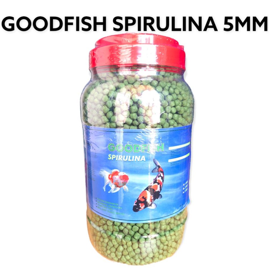 GOODFISH SPIRULINA 1.25KG 5mm  PELET IKAN KOI DAN KOKI