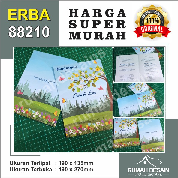 Blanko Undangan Kosong ERBA 88210( Harga Termurah ) Produk Original 100%