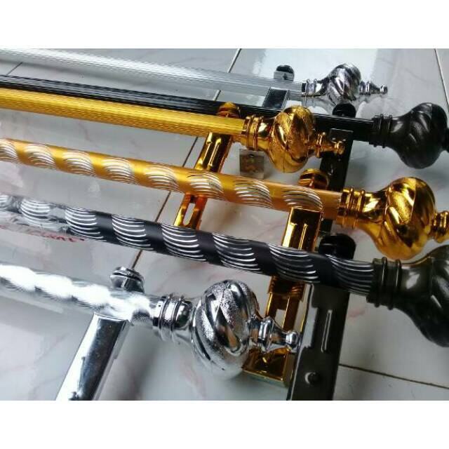 Batang gorden tutup kuba Batang Rollet gorden Besi gorden full set 1 meter 2 meter