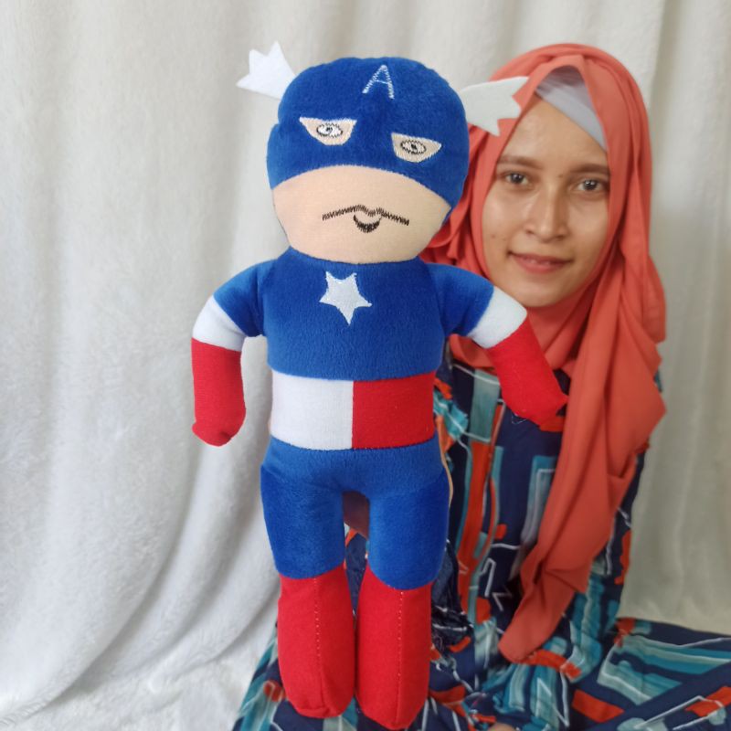 boneka super Hero CAPTAIN AMERIKA OBRAL 30Cm kapten