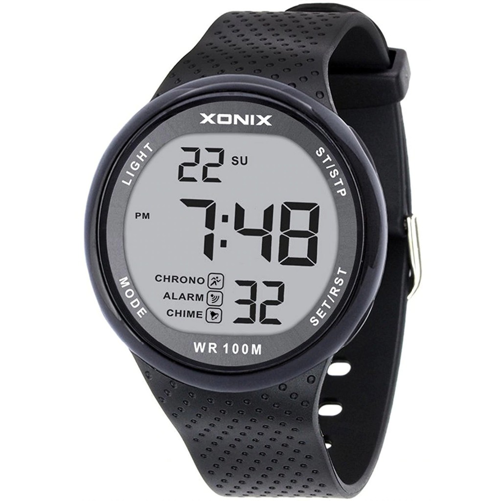 chronograph black resin gents wrist watch