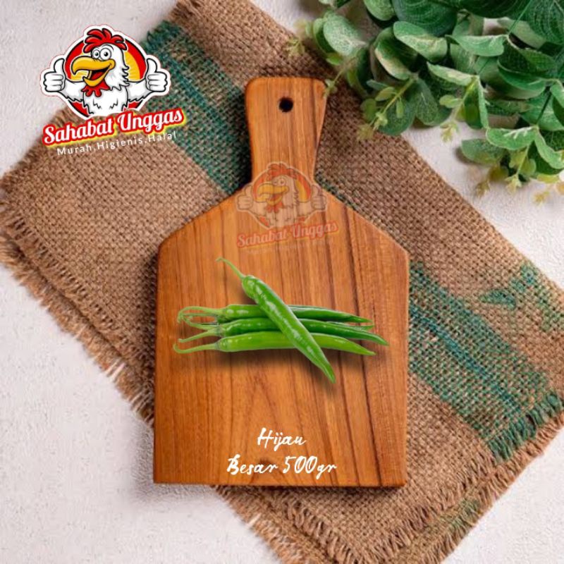 

Cabe /Cabai Hijau Besar 500gr