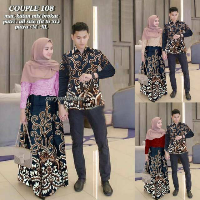 Maura Couple - Sania Ruffle Batik Couple Ori Ndoro Jowi DNT Garansi Termurah Shopee -  SYAHRINI