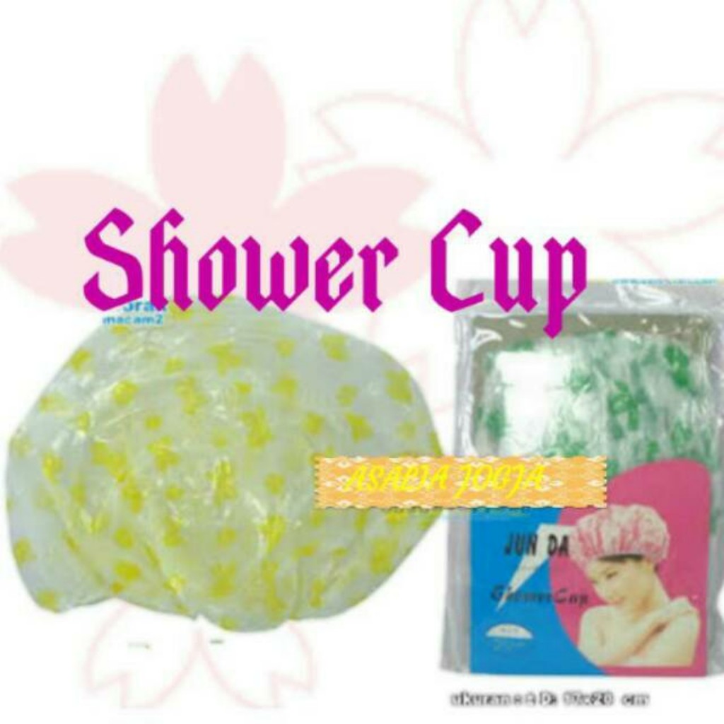 Shower cup - Pelindung kepala - tutup kepala - tutup rambut – souvenir