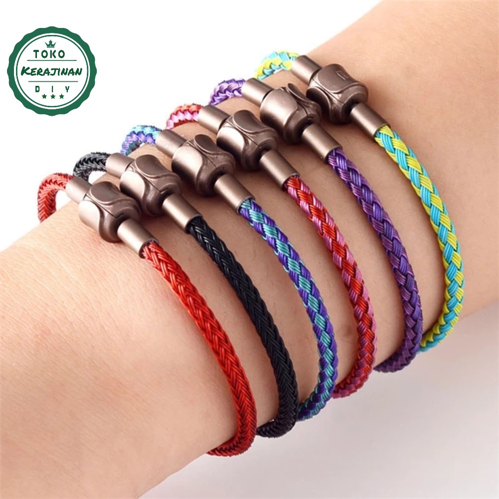 Gelang Tali Kawat Anti Air Waterproof Untuk Liontin Charm Mainan Emas