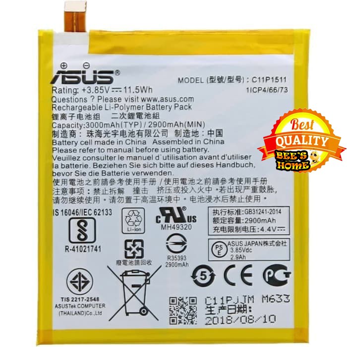 Baterai Asus Zenfone 4 Selfie ZD553KL Asus Battery Original 100%