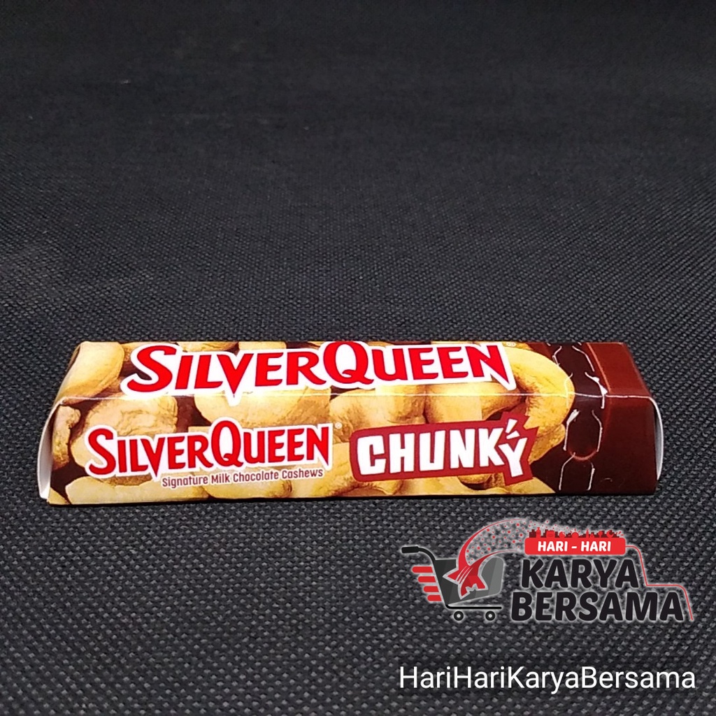 

COKLAT BATANG SILVER QUEEN CHUNKY MILK CHOCOLATE CASHEWS 30GR
