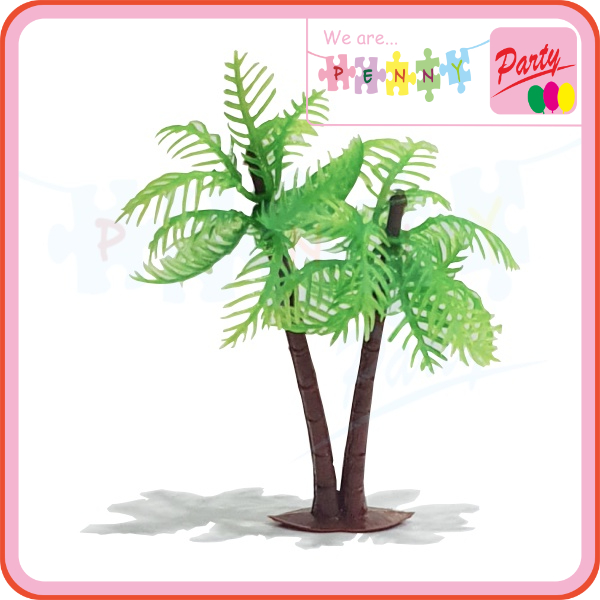 Jual Pohon Kelapa Plastik Set Isi 12pcs Tanaman Artificial Hiasan Kue
