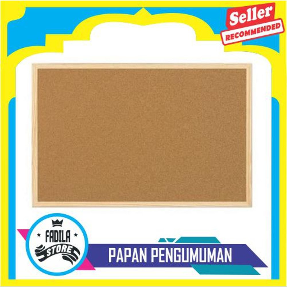 PAPAN PENGUMUMAN DENGAN 15 PIN PAPAN MADING UKURAN 58X39 