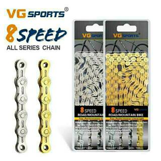 Rantai Sepeda  VG Sports Sport 8 Speed Half Hollow Warna  