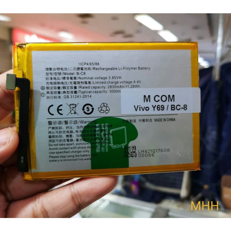 baterai vivo Y69 BC8 B-C8 ORIGINAL batre battery murah meriah