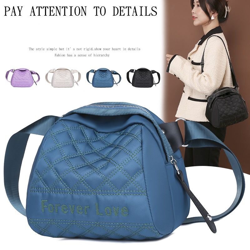 BJ16124 - BLACK/BLUE/PURPLE/WHITE - TAS WANITA FASHION IMPORT MODIS ELEGAN TERMURAH TERLARIS TERBARU BAGSTORE JAKARTA TAS BATAM EL6124