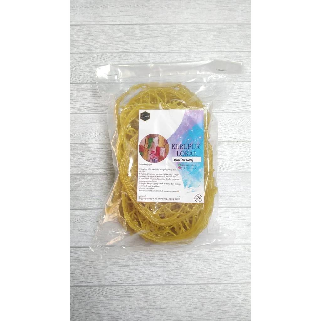 

KERUPUK MIE KUNING MENTAH 250GR BY UMMAH