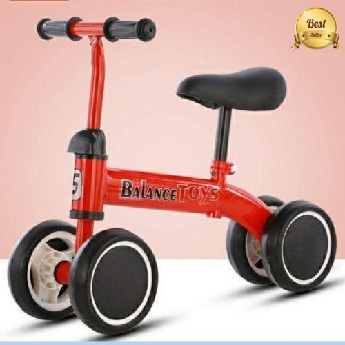 Khusus Gojek/Grab Instan Sepeda Anak Push Bike Pushbike Sepeda Latihan Keseimbangan Anak Balance Toys Mini Bike Roda Empat Tanpa Pedal Garansi Termurah-2