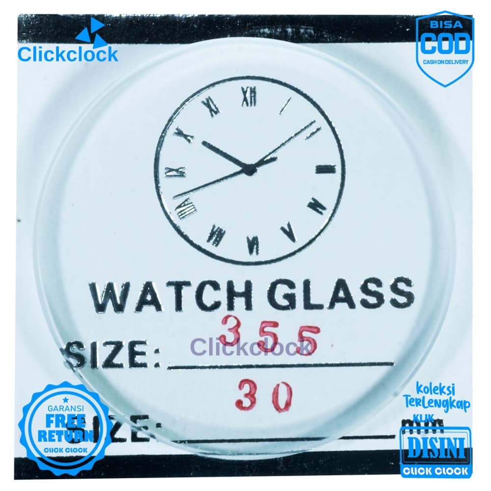 Kaca Jam Kaca Bahan Watch Glass PNC-275 Murah 2,75 cm