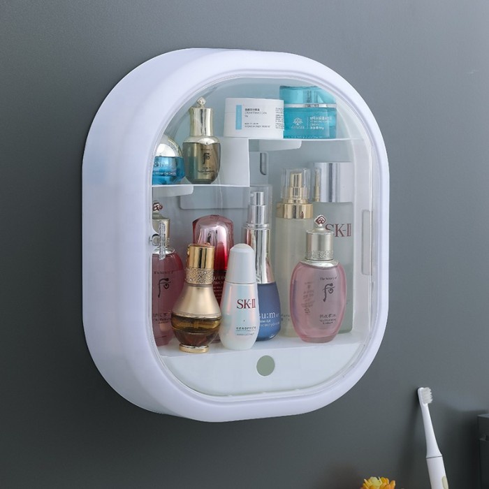 Tempat Rak Makeup Sabun Dinding Aksesoris Storage Box Gantung