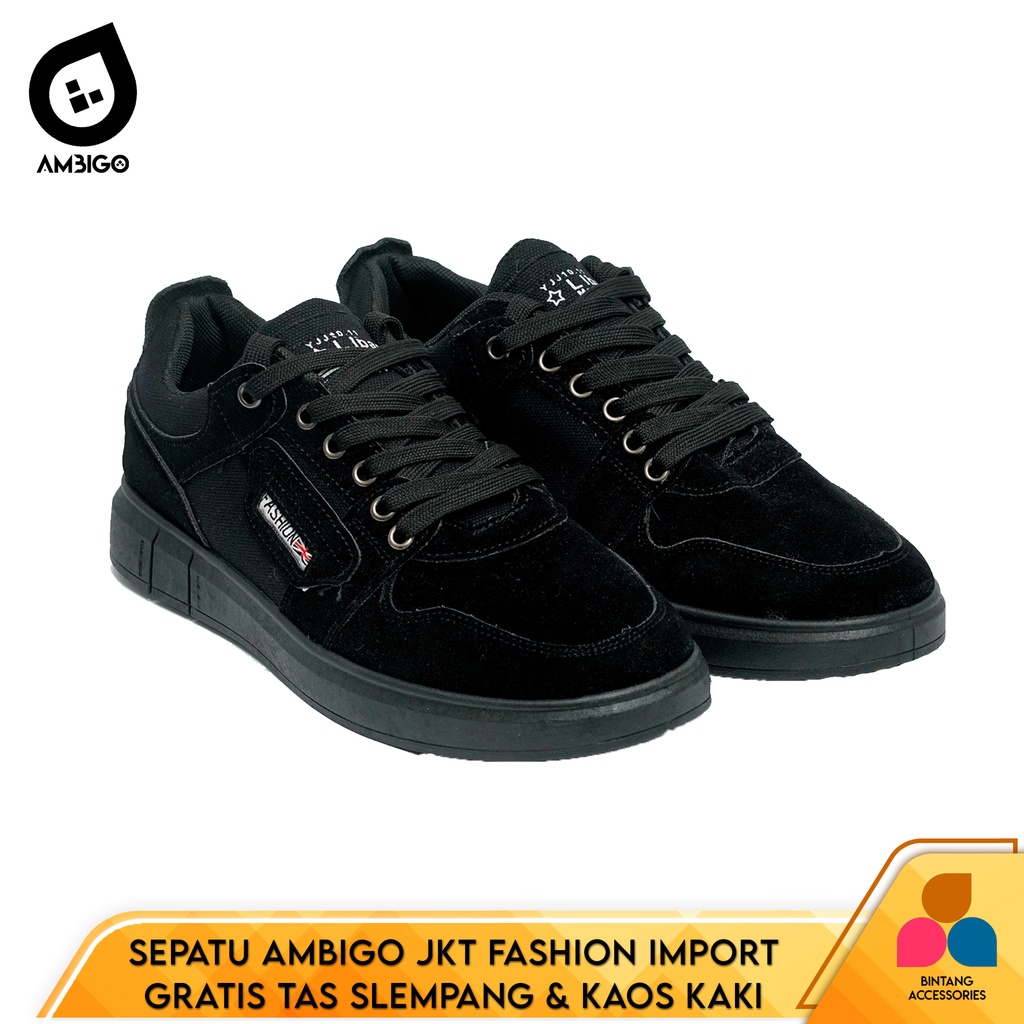 [ 100% IMPORT ] Sepatu Sneaker Pria Import Ambigo GOTHAM AMB-12 Cassual Shoes Sepatu Kasual Santai I